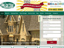 Tablet Screenshot of muthroofing.com